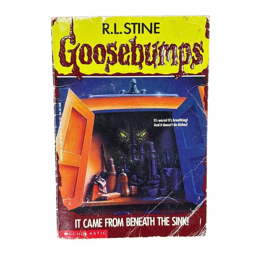 Goosebumps It Came From Beneath the Sink 1st Edition R. L. Stine Vtg 90s horror